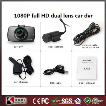 Version Car Camera 1080P Full HD Dual Lens Car DVR with Parking Monitor+Motion Detection+G-Sensor +WDR Video Recorder Dvrs